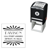 ヴィンテージアールデコシェルフレーム差出人住所 セルフインキングスタンプ (インサイチュ)