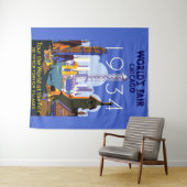 ヴィンテージアールデコシカゴ1934ワールドフェア・ポスター タペストリー (インサイチュ(横))