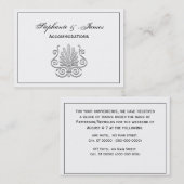 ヴィンテージアールデコシルバープルメアラベスク 名刺 (正面/裏面)