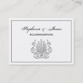 ヴィンテージアールデコシルバープルメアラベスク 名刺 (正面)