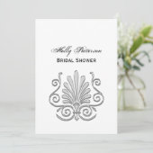 ヴィンテージアールデコシルバープルメアラベスク 招待状 (スタンド正面)