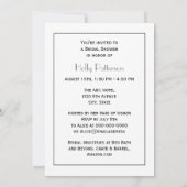 ヴィンテージアールデコシルバープルメアラベスク 招待状 (裏面)