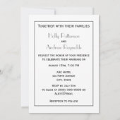 ヴィンテージアールデコシルバープルメアラベスク 招待状 (裏面)