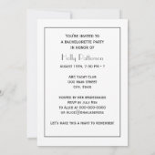 ヴィンテージアールデコシルバープルメアラベスク 招待状 (裏面)