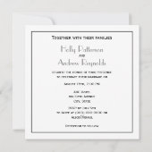 ヴィンテージアールデコシルバープルメアラベスク 招待状 (裏面)