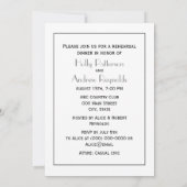 ヴィンテージアールデコシルバープルメアラベスク 招待状 (裏面)