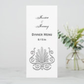 ヴィンテージアールデコシルバープルメアラベスク 招待状 (スタンド正面)