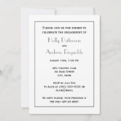 ヴィンテージアールデコシルバープルメアラベスク 招待状 (裏面)