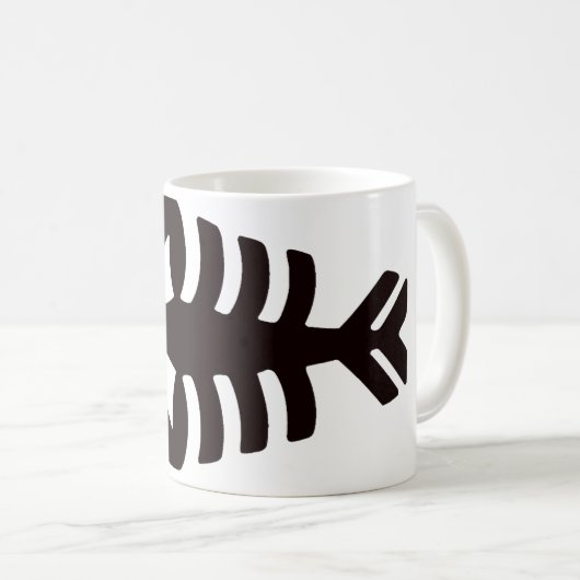 ヴィンテージアールデコシーフードロブスターインブラック コーヒーマグカップ (正面右)