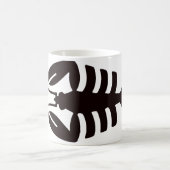 ヴィンテージアールデコシーフードロブスターインブラック コーヒーマグカップ (中央)