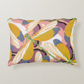 ヴィンテージアールデコジャズポチョアガーデンドラゴンフライ アクセントクッション (正面)