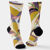 ヴィンテージアールデコジャズポチョアガーデンドラゴンフライ ソックス (傾斜あり)