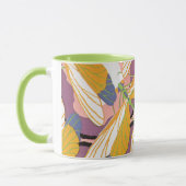 ヴィンテージアールデコジャズポチョアガーデンドラゴンフライ マグカップ (左)