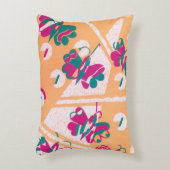 ヴィンテージアールデコジャズポチョアガーデンバタフライ アクセントクッション (正面(垂直))