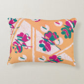 ヴィンテージアールデコジャズポチョアガーデンバタフライ アクセントクッション (裏面)