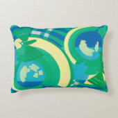 ヴィンテージアールデコジャズポチョアガーデンバタフライ アクセントクッション (正面)