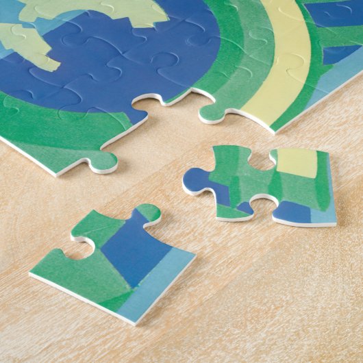 ヴィンテージアールデコジャズポチョアガーデンバタフライ ジグソーパズル (側面)