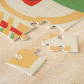 ヴィンテージアールデコジャズポチョアガーデンバタフライ ジグソーパズル (側面)