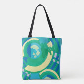 ヴィンテージアールデコジャズポチョアガーデンバタフライ トートバッグ (裏面)