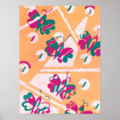 ヴィンテージアールデコジャズポチョアガーデンバタフライ ポスター (正面)