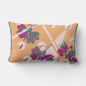 ヴィンテージアールデコジャズポチョアガーデンバタフライ ランバークッション (裏面)