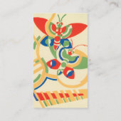 ヴィンテージアールデコジャズポチョアガーデンバタフライ 名刺 (裏面)