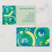 ヴィンテージアールデコジャズポチョアガーデンバタフライ 名刺 (正面/裏面)