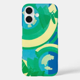 ヴィンテージアールデコジャズポチョアガーデンバタフライ iPhone 16ケース