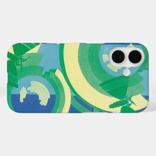 ヴィンテージアールデコジャズポチョアガーデンバタフライ Case-Mate iPhoneケース (裏面 (横))