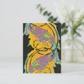 ヴィンテージアールデコジャズポチョアガーデンバッタ ポストカード (スタンド正面)