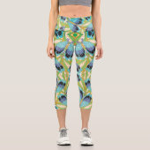 ヴィンテージアールデコジャズポチョアガーデン虫 カプリレギンス (正面)