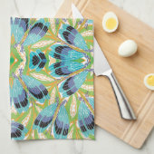 ヴィンテージアールデコジャズポチョアガーデン虫 キッチンタオル (四つ折り)