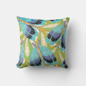 ヴィンテージアールデコジャズポチョアガーデン虫 クッション (正面)