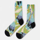 ヴィンテージアールデコジャズポチョアガーデン虫 ソックス (左)