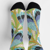 ヴィンテージアールデコジャズポチョアガーデン虫 ソックス (上部)