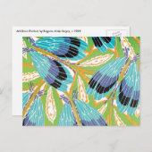 ヴィンテージアールデコジャズポチョアガーデン虫 ポストカード (正面/裏面)