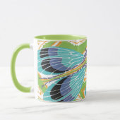 ヴィンテージアールデコジャズポチョアガーデン虫 マグカップ (左)