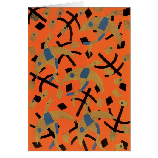 ヴィンテージアールデコジャズポチョアゴールデンバード動物 (正面)