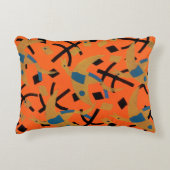 ヴィンテージアールデコジャズポチョアゴールデンバード動物 アクセントクッション (正面)