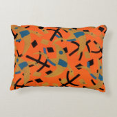 ヴィンテージアールデコジャズポチョアゴールデンバード動物 アクセントクッション (裏面)