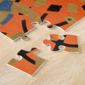 ヴィンテージアールデコジャズポチョアゴールデンバード動物 ジグソーパズル (側面)