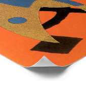 ヴィンテージアールデコジャズポチョアゴールデンバード動物 ポスター (角)