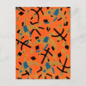 ヴィンテージアールデコジャズポチョアゴールデンバード動物 ポストカード (正面)