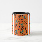 ヴィンテージアールデコジャズポチョアゴールデンバード動物 マグカップ (中央)