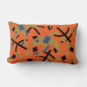 ヴィンテージアールデコジャズポチョアゴールデンバード動物 ランバークッション (正面)