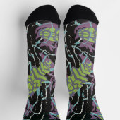 ヴィンテージアールデコジャズポチョワールカブトムズインガーデン ソックス (上部)