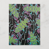 ヴィンテージアールデコジャズポチョワールカブトムズインガーデン ポストカード (正面)