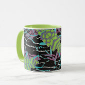 ヴィンテージアールデコジャズポチョワールカブトムズインガーデン マグカップ (正面左)