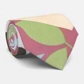 ヴィンテージアールデコジャズポチョワールパームツリーアンドバード ネクタイ (ロール)