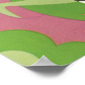 ヴィンテージアールデコジャズポチョワールパームツリーアンドバード ポスター (角)